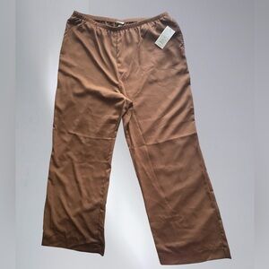 A new day Brown satin Pants SIZE XXL